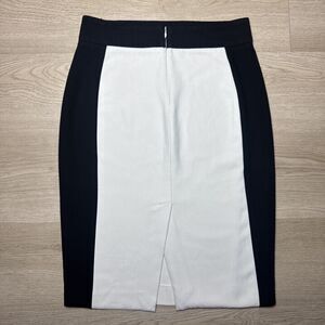 Zara Basic Black And White Pencil Skirt Size Medium Made In Spain M